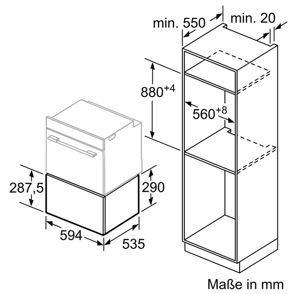 SIEMENS BI630DNS1 - Wärmeschublade (Edelstahl)