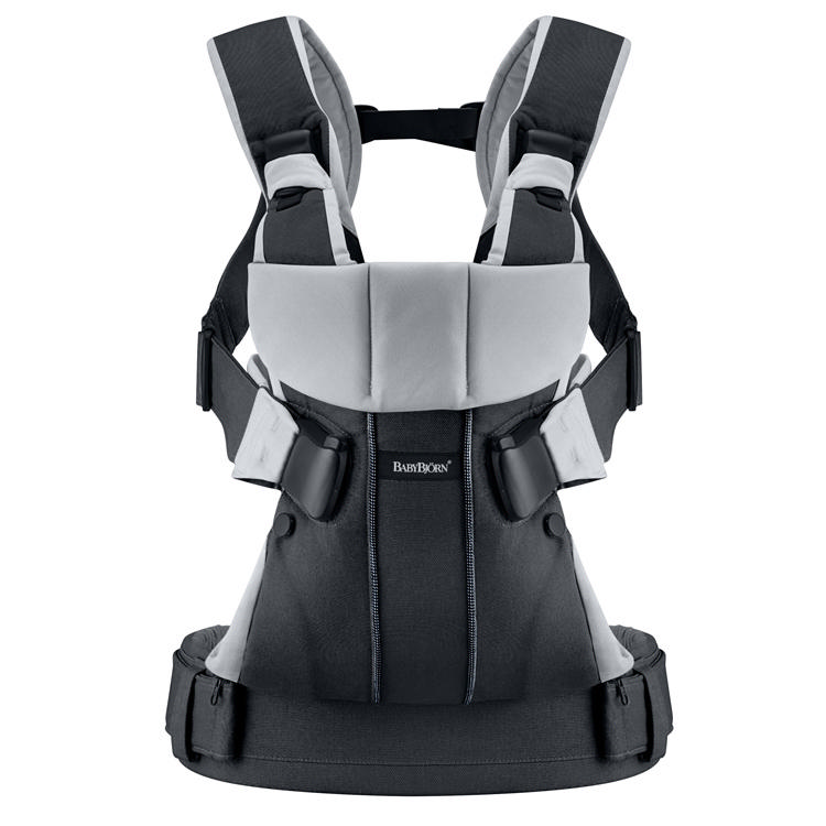 BABYBJORN BB910653 Kanguru One Black/Silver Cotton Mix Kanguru