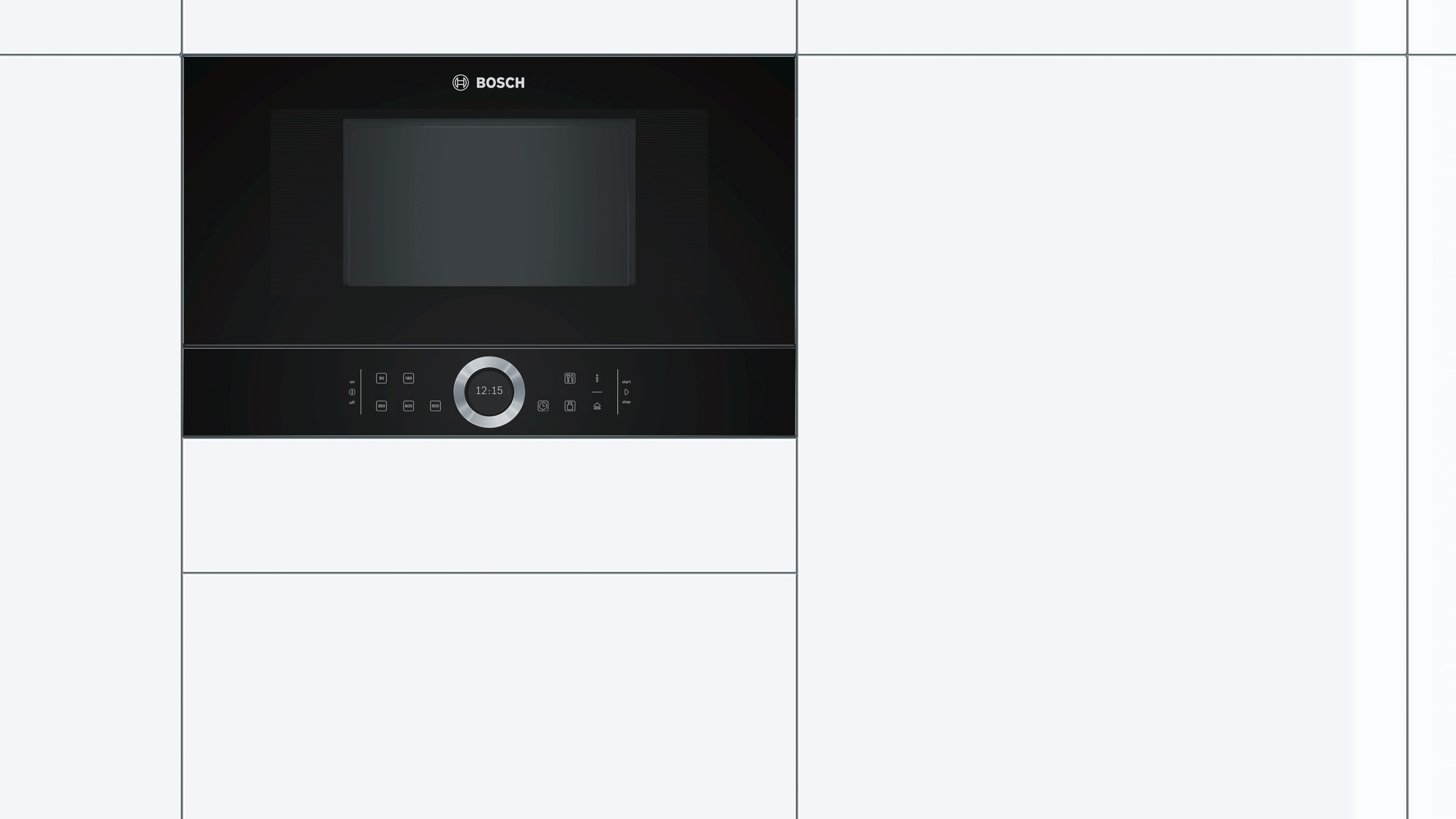 BOSCH BFL 634 GB1 SCHWARZ, Mikrowelle (900 Watt)