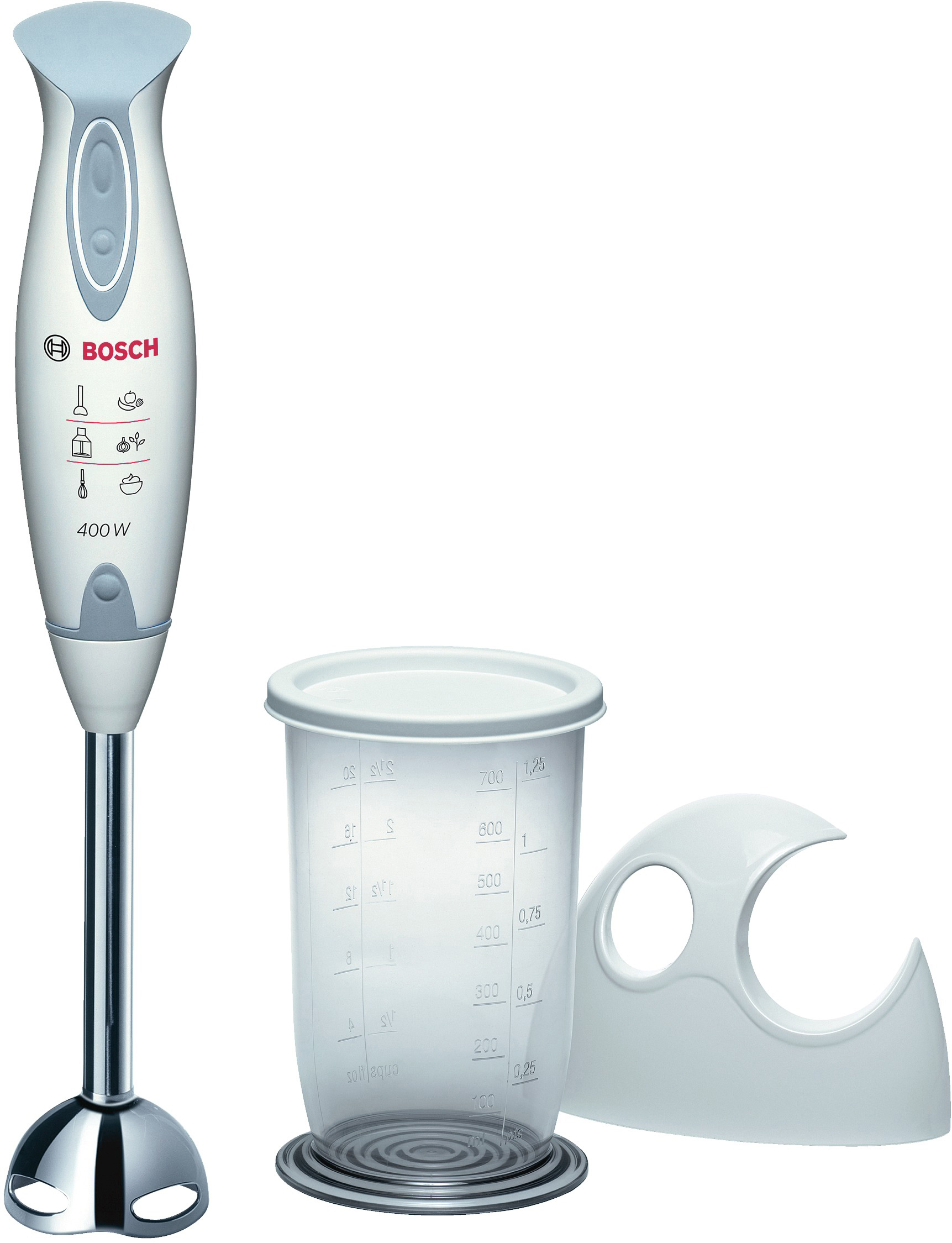 BOSCH MSM 6250  Stabmixer Weiß/Telegrau (400 Watt)