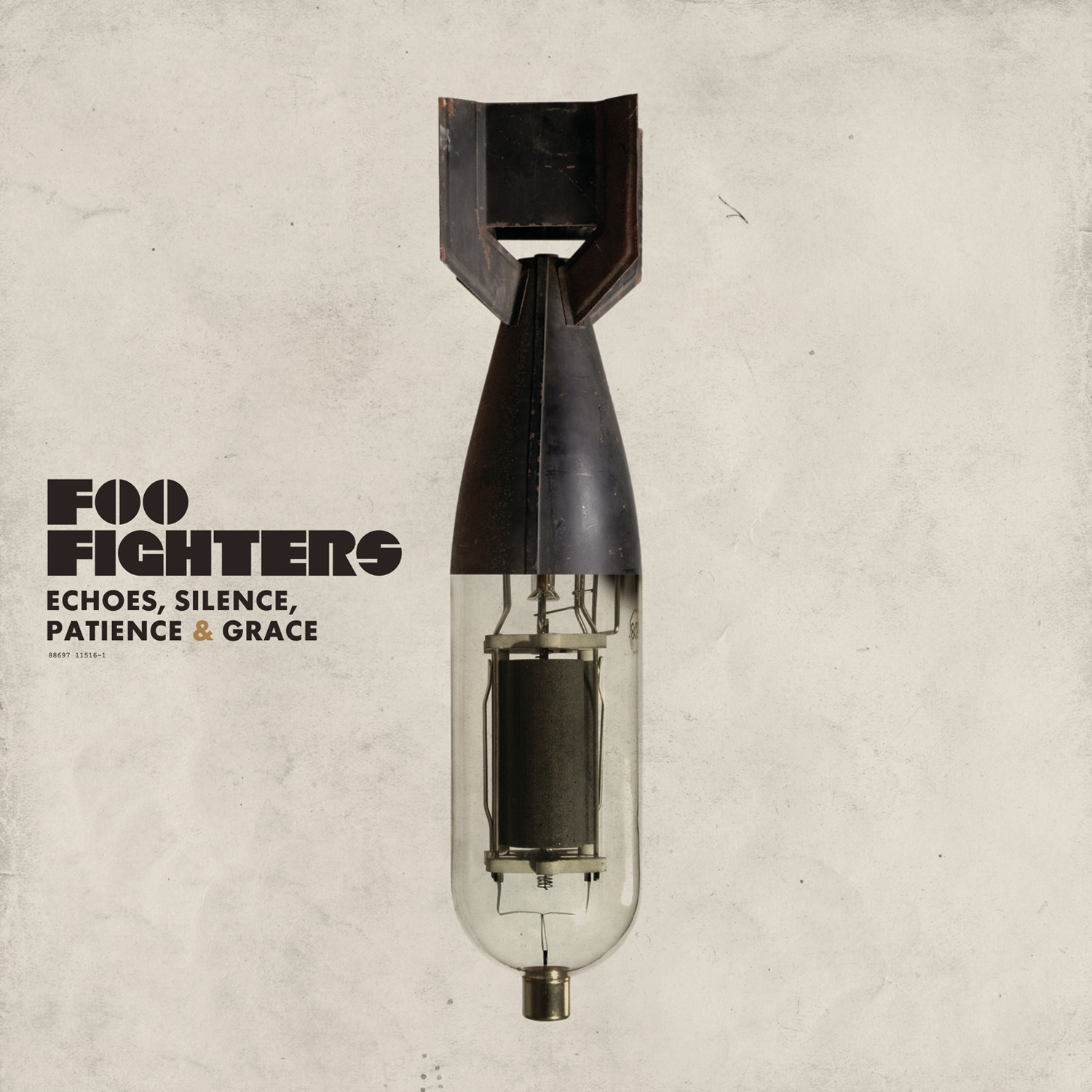 Albumcover der Foo Fighters mit einem bombenförmigen Objekt.