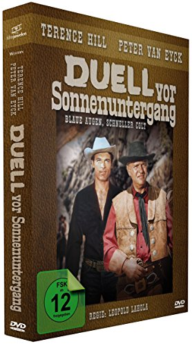 DVD-Hülle eines Westernfilms. Zwei Männer stehen, einer mit Cowboyhut. Der Titel ist auf Deutsch.