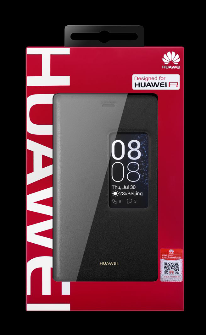 Cover, Flip Huawei, P8, View, HUAWEI Schwarz