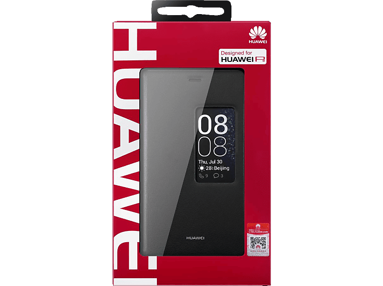 HUAWEI View, Flip Cover, Huawei, P8, Schwarz