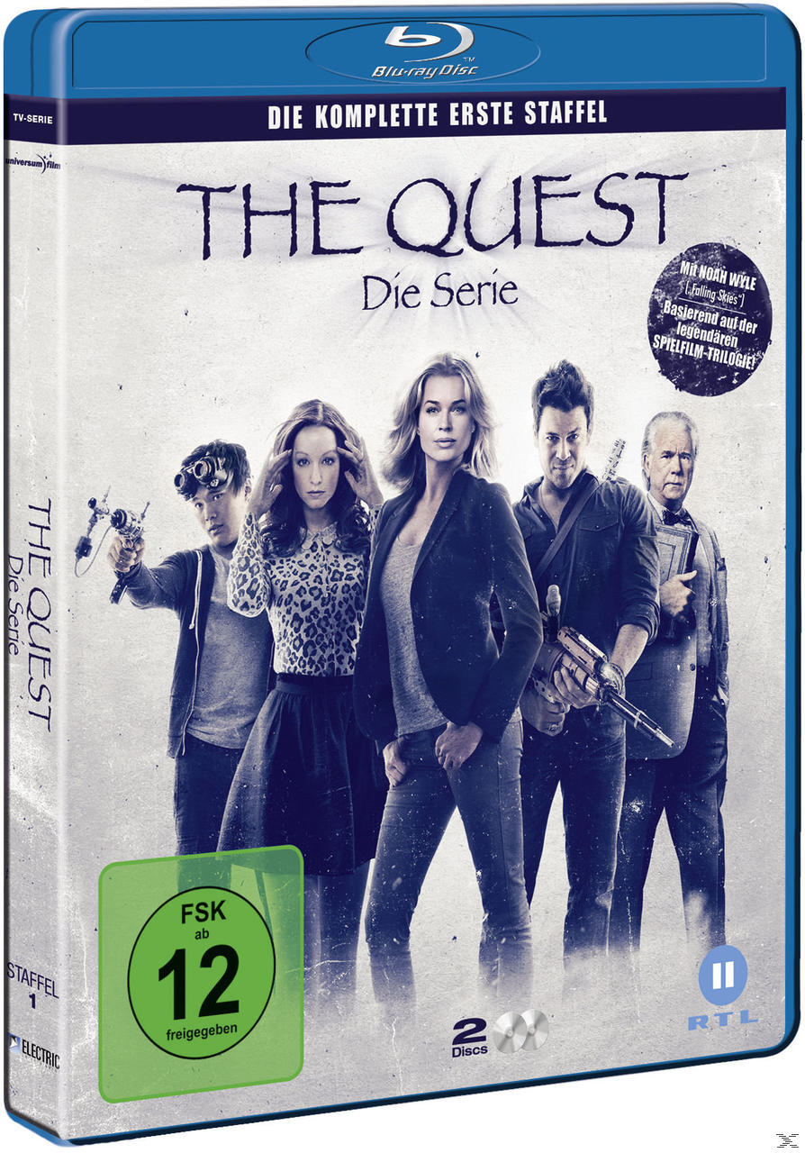 DVD-Cover mit dem Titel "The Quest" und einer Gruppe von Schauspielern.