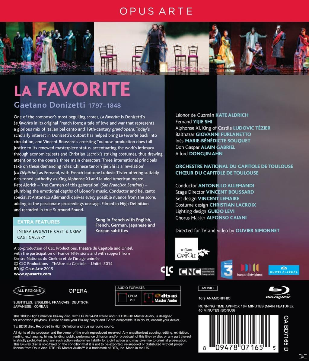 VARIOUS, Orchestre National - Favorite - Toulouse (Blu-ray) du de La Capitole