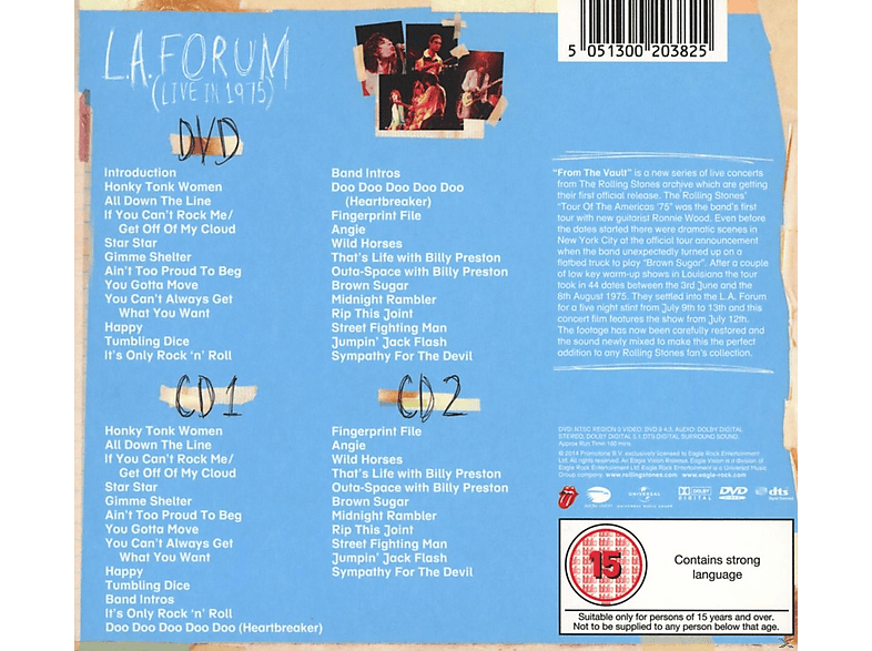 Thumbnail - The Rolling Stones - From Vault-L.A.Forum-Live In 1975 (DVD + CD)