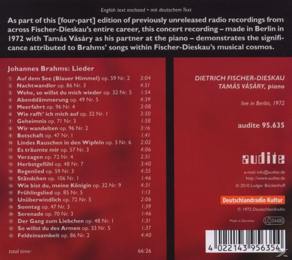 Hilde Zadek, Fischer-Dieskau,Dietrich/Vasary,T. - Lieder  - (CD)