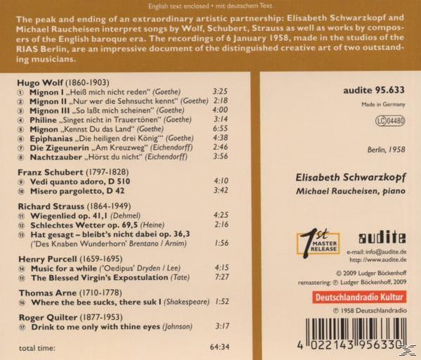 Michael Raucheisen, Schwarzkopf,Elisabeth/Raucheisen,Michael - Schwarzkopf:Lieder  - (CD)