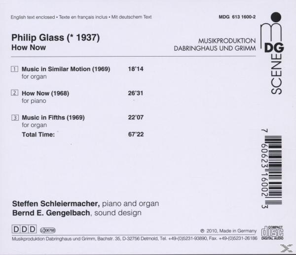 Steffen Schleiermacher - How Now  - (CD)