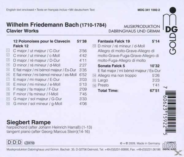 Rampe Siegbert - Clavierwerke  - (CD)