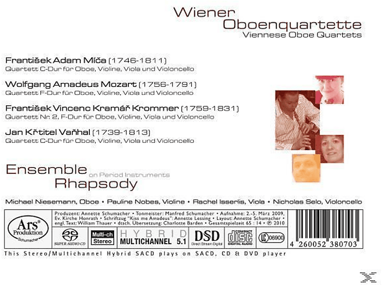 Thumbnail - Ensemble Rhapsody - Wiener Oboenquartette (SACD Hybrid)