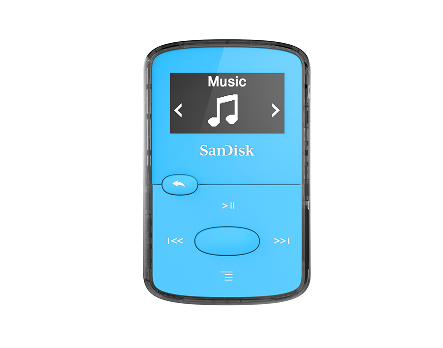 SANDISK Clip Jam Mp3-Player (8 GB, Blau)