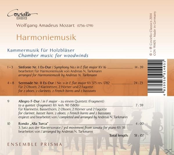 Ensemble Prisma - Harmoniemusik  - (CD)