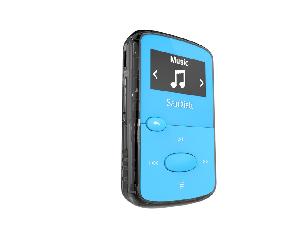 SANDISK Clip Jam Mp3-Player (8 GB, Blau)