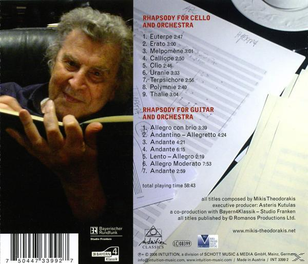 Mikis Theodorakis - Rhapsodien F.Cello & Gitarre  - (CD)