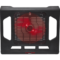 Soporte de refrigeración - Trust GXT 220, 17.3", Negro y rojo
