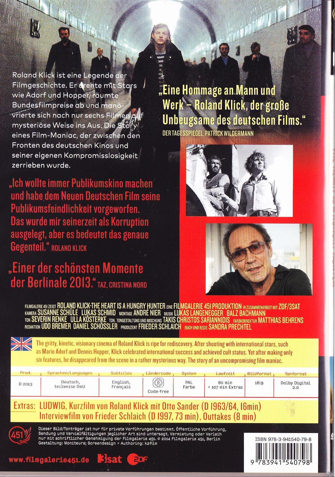 Roland Klick - The Heart is a Hungry Hunter DVD