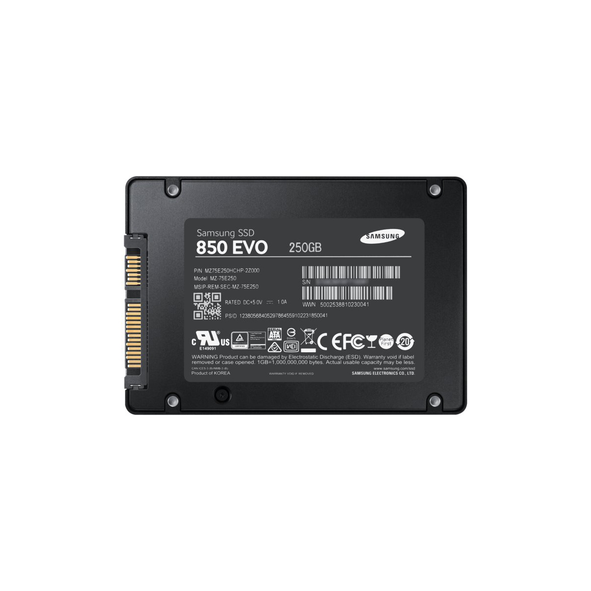 SAMSUNG 850 Evo Starter Kit Festplatte, 250 GB SSD SATA 6 Gbps, 2,5 Zoll, intern