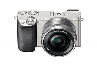 SONY A6000 24,3 MP 3 inç 16-50 mm Aynasız Sistem Fotoğraf Makinesi Gümüş