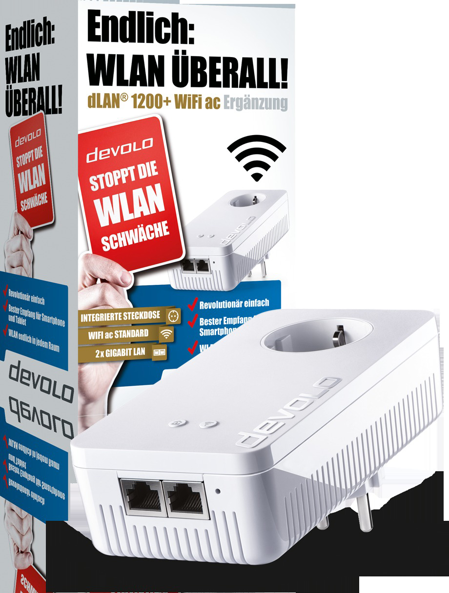 DEVOLO dLAN 1200+ WiFi ac Einzeladapter