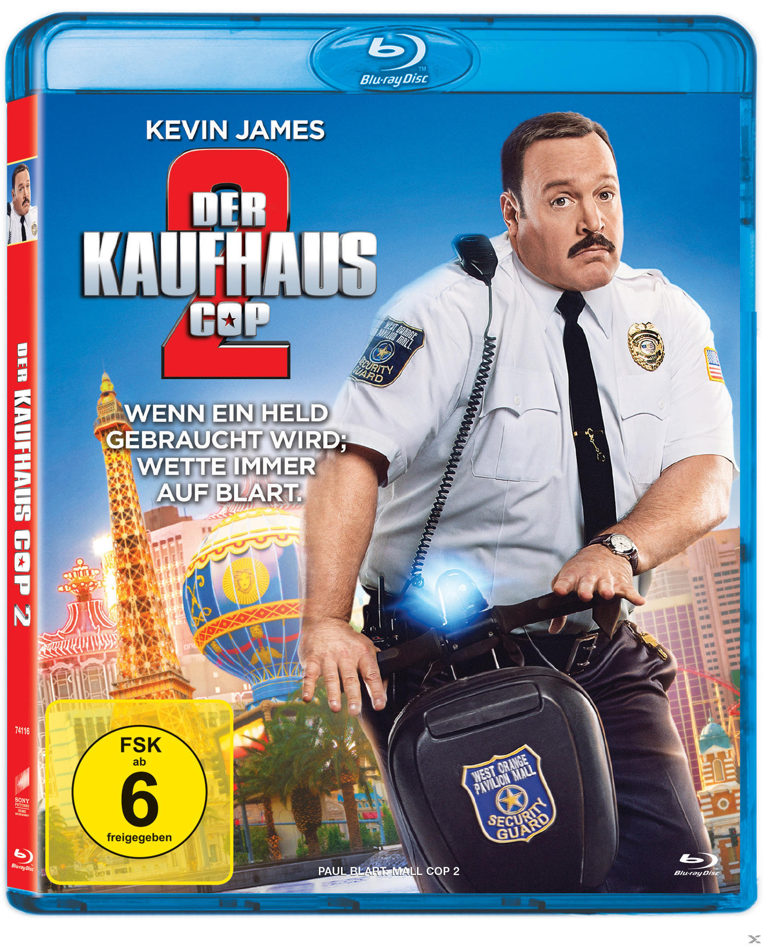 Filmcover: Der Kaufhaus Cop 2, Kevin James. Zeigt einen Mann in einer Sicherheitsuniform.