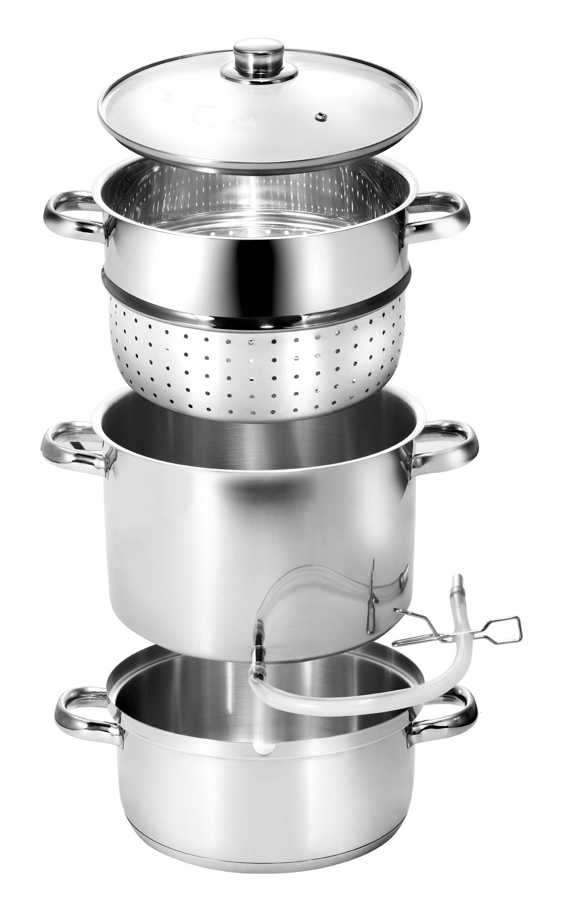 KOPF 122449 Vital Dampfentsafter Edelstahl