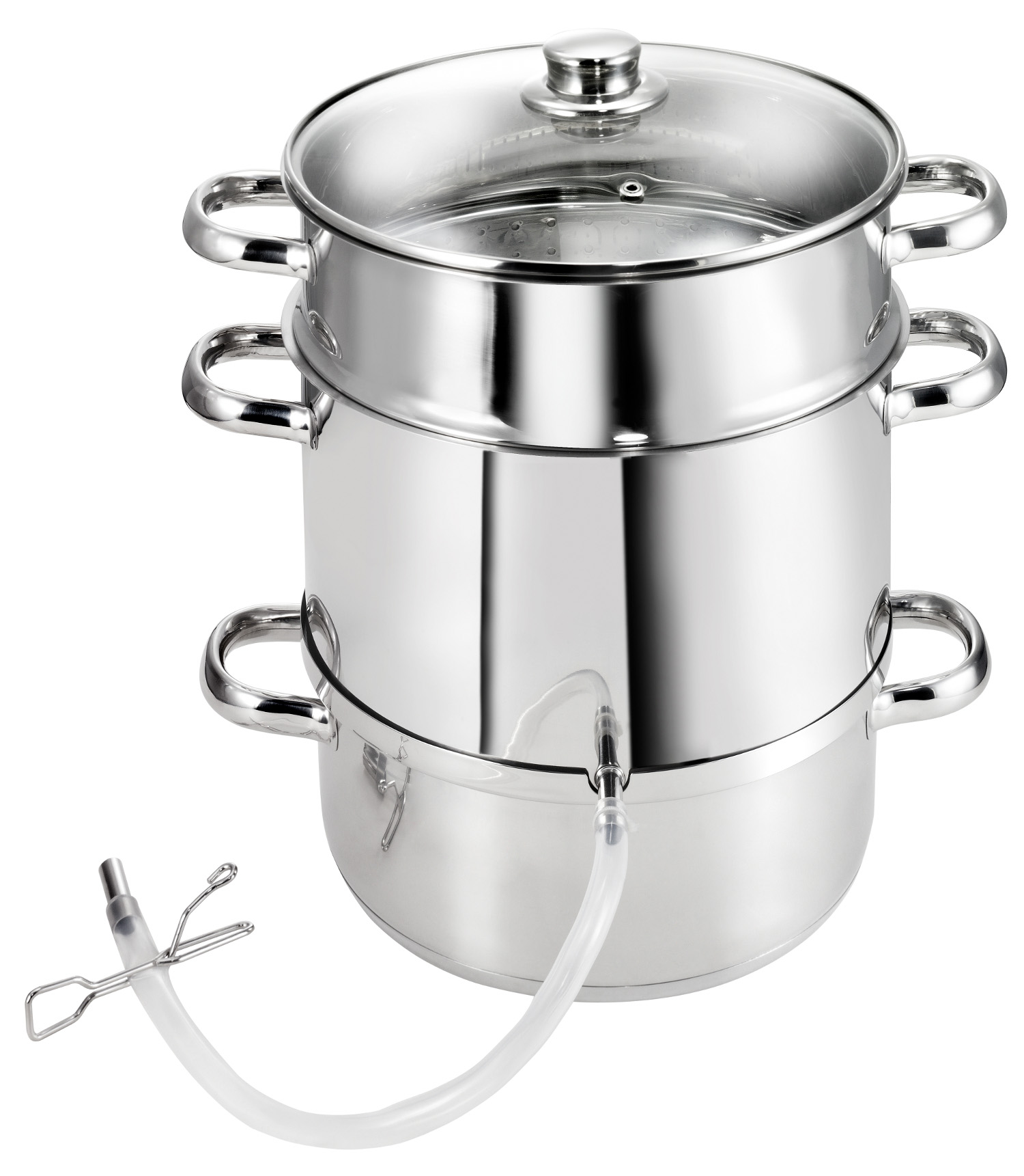 KOPF 122449 Vital Dampfentsafter Edelstahl