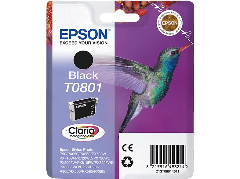 EPSON T0801 Zwart (C13T08014021)