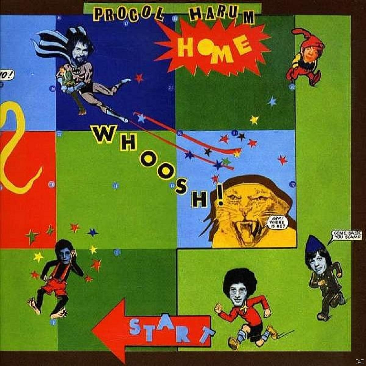 Albumcover mit Cartoon-Figuren und einem Löwen.