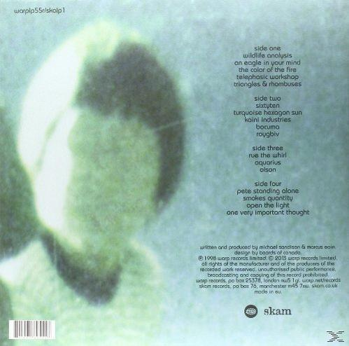 Albumcover mit verschwommenen Gesichtern und Songtiteln. Grüner Farbton.