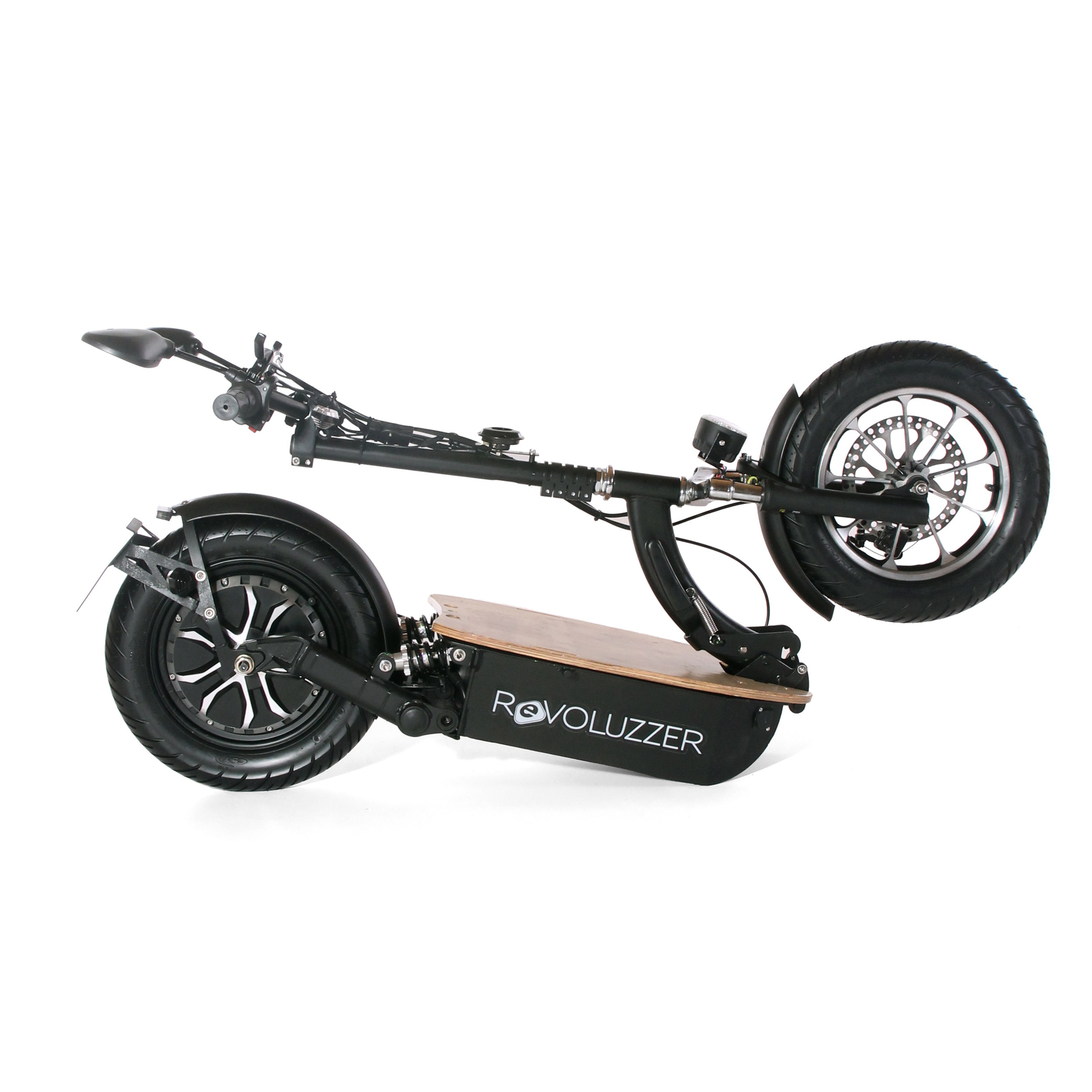 FORCA SPORT REVOLUZZER-45 E-Scooter (14 Zoll, Schwarz)