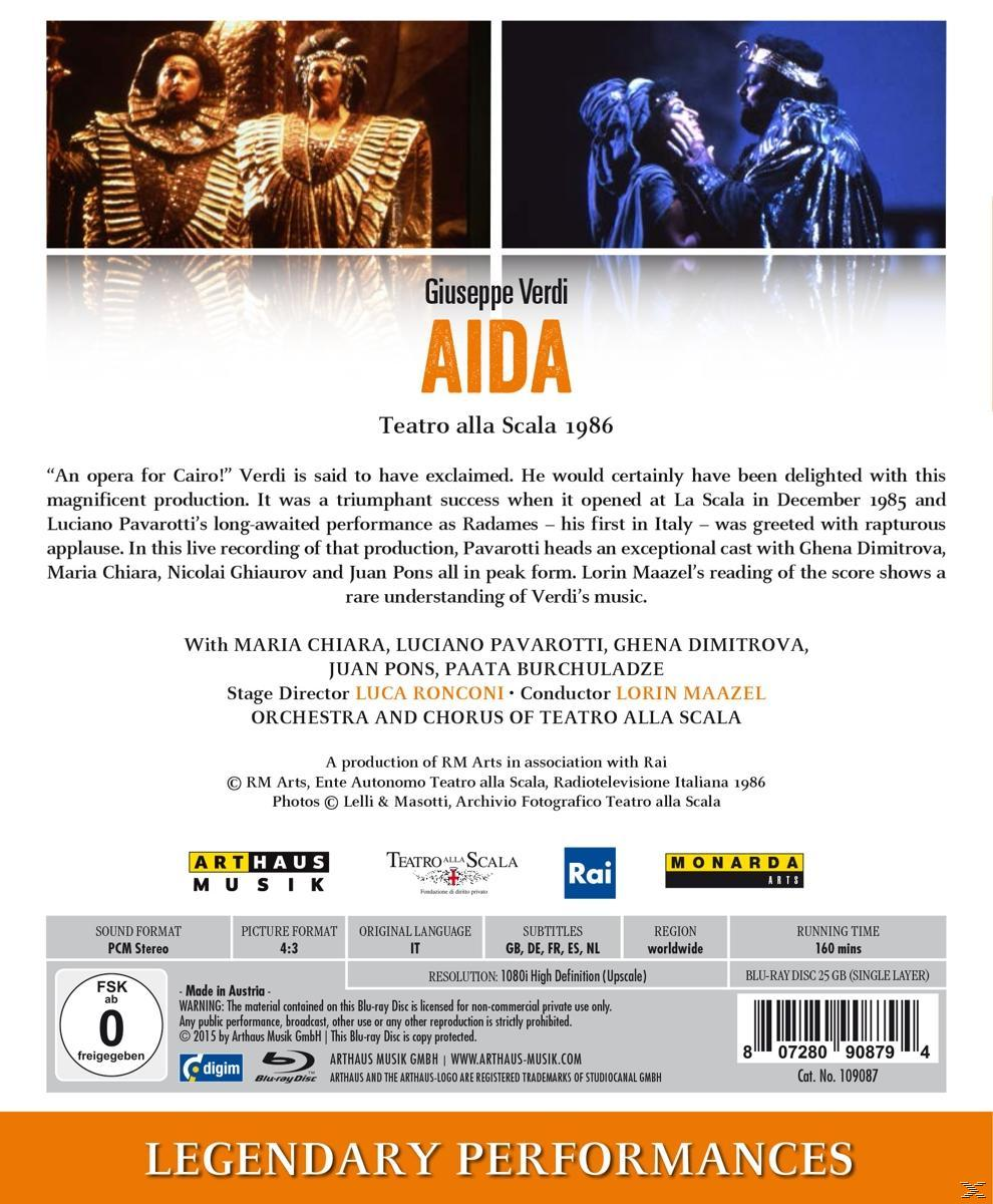 Chiara/Pavarotti/Dimitrova/Maazel/+ - Aida  - (Blu-ray)
