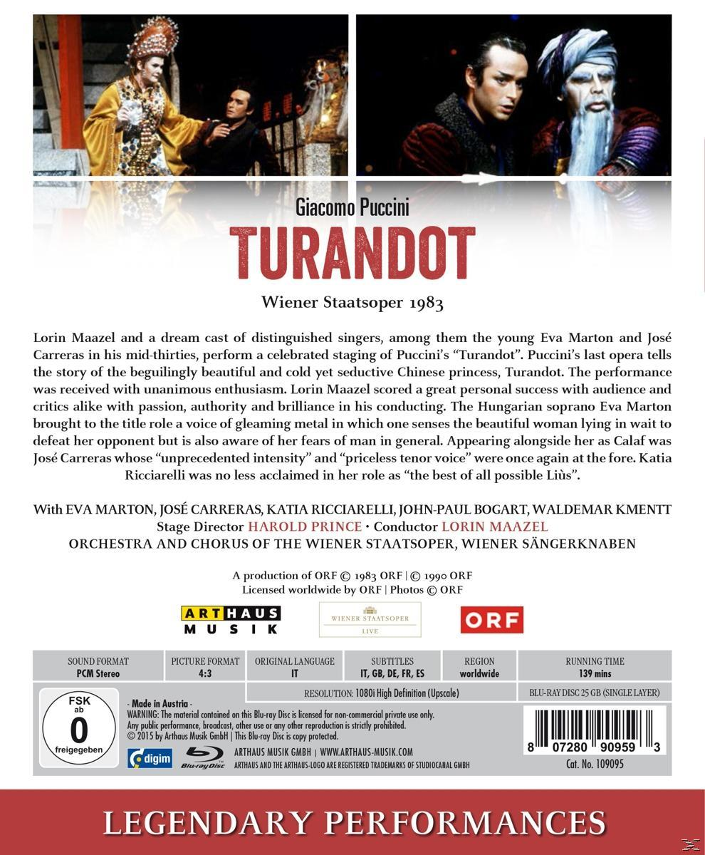 Marton/Carreras/Ricciarelli/Bogart/Maazel - Turandot  - (Blu-ray)