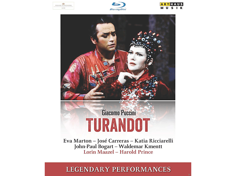 Turandot - (Blu-ray) Marton/Carreras/Ricciarelli/Bogart/Maazel -
