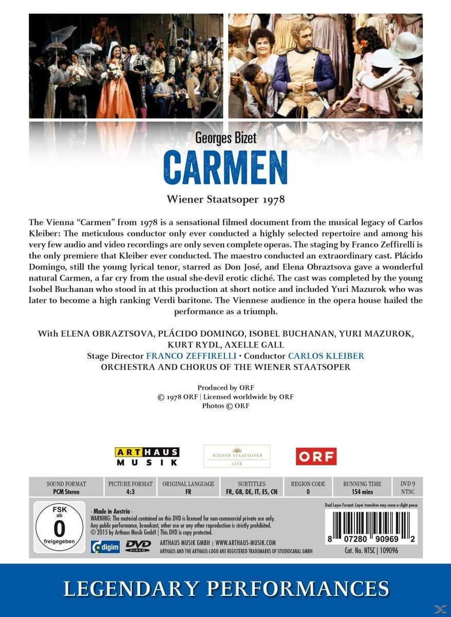 Elena Obraztsova, Plácido Domingo, Isobel Buchanan, Orchester Der Wiener Staatsoper, Yuri/+ Mazurok - Carmen  - (DVD)