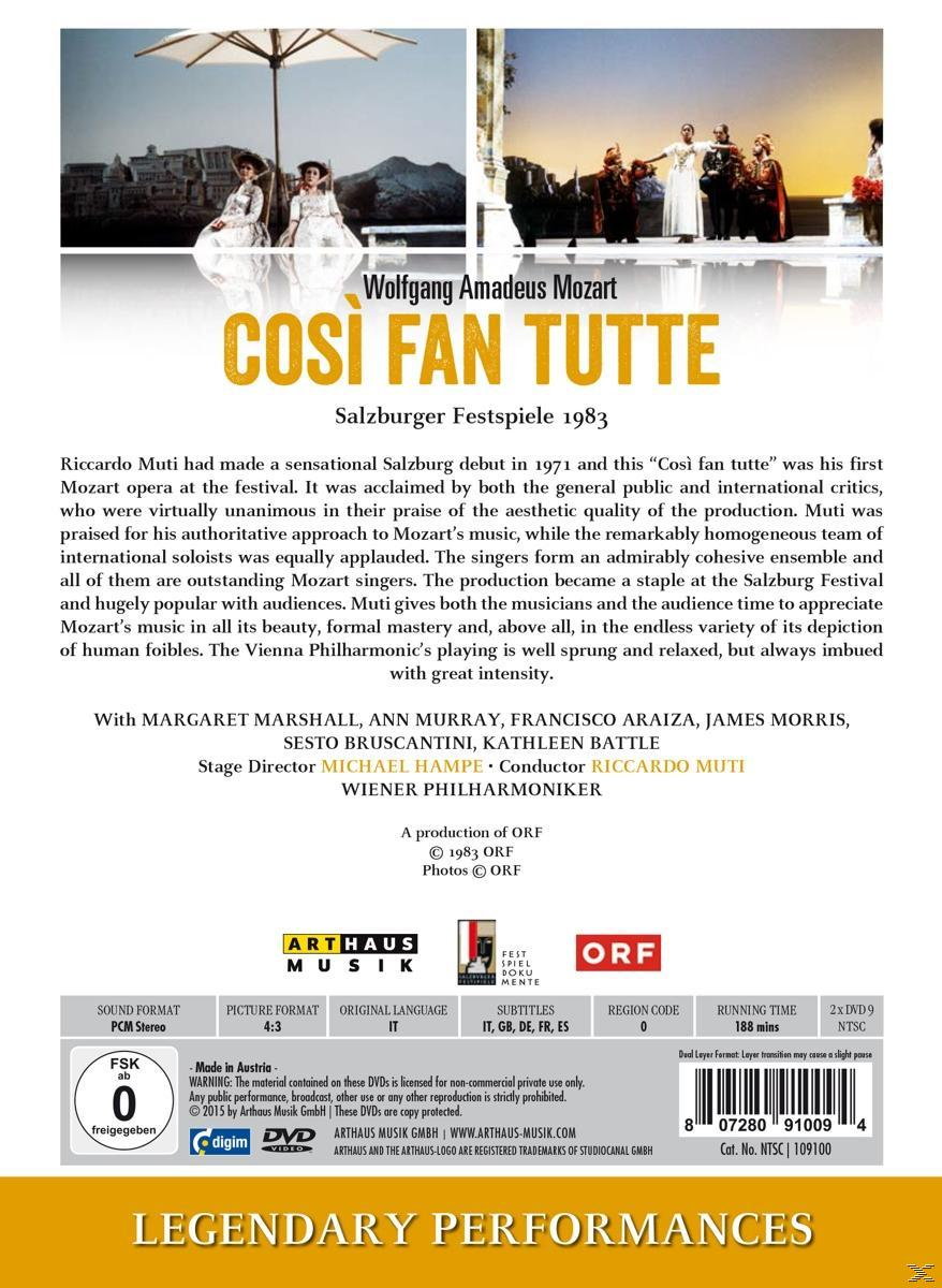 VARIOUS, Wiener Philharmoniker - Cosi (DVD) Fan - Tutte