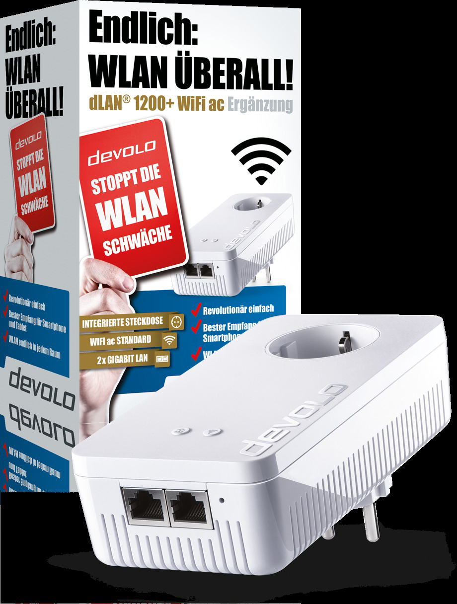 DEVOLO dLAN 1200+ WiFi ac Einzeladapter