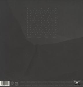 Ein schlichtes, dunkelgraues Schallplatten-Albumcover mit kleinem Logo und Text unten.