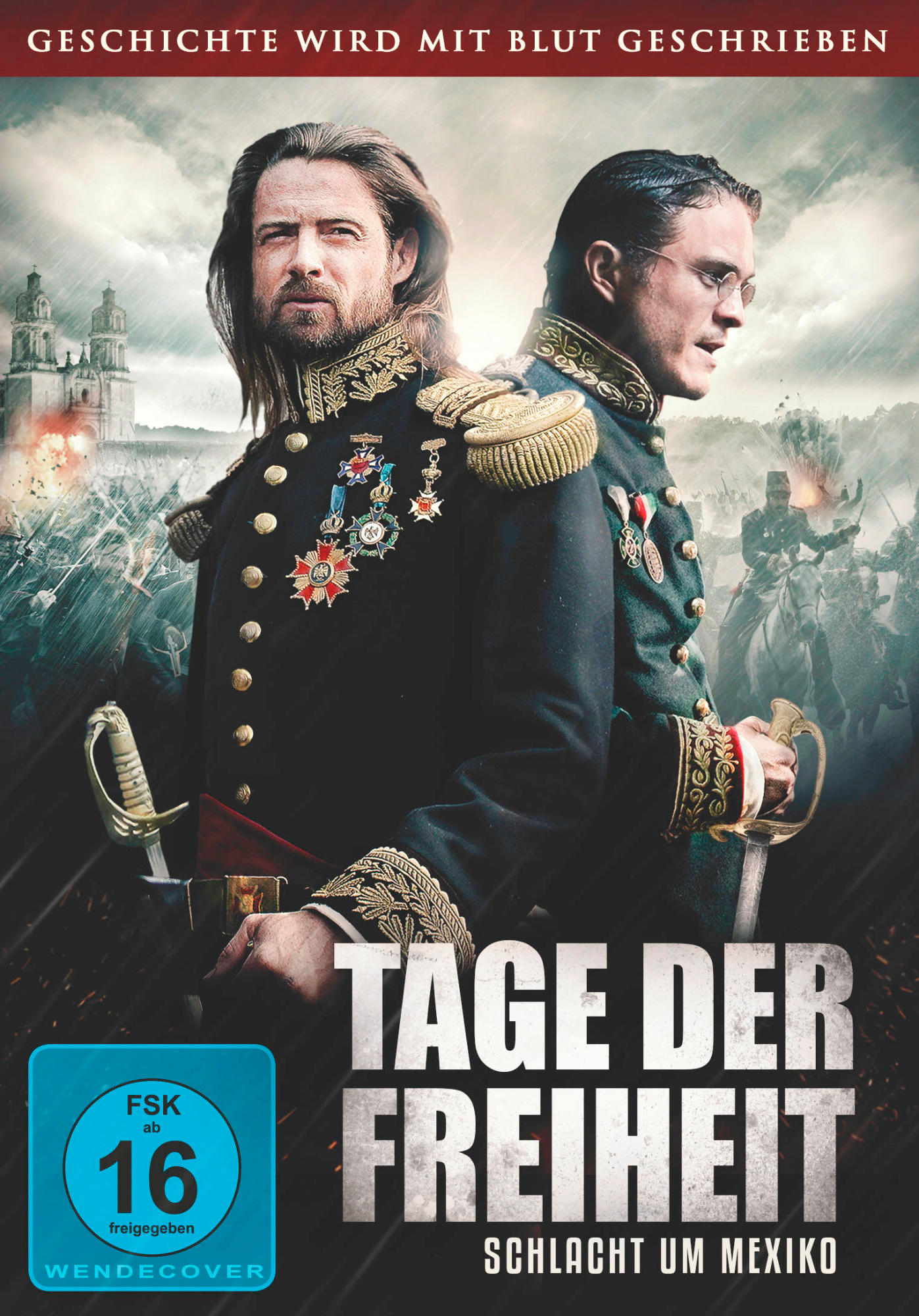DVD-Cover: 'Tage Der Freiheit' mit zwei Männern in Militäruniform, vor einer Kampfszene.