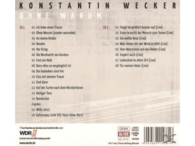 Thumbnail - Konstantin Wecker - Ohne Warum-Limitierte Auflage (CD)
