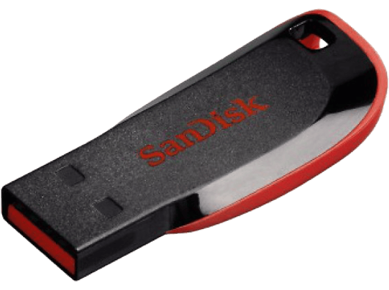 SANDISK Cruzer Blade fekete/vörös 32GB pendrive SDCZ50-032G-B35 (114712) (SDCZ50-032G-B35)