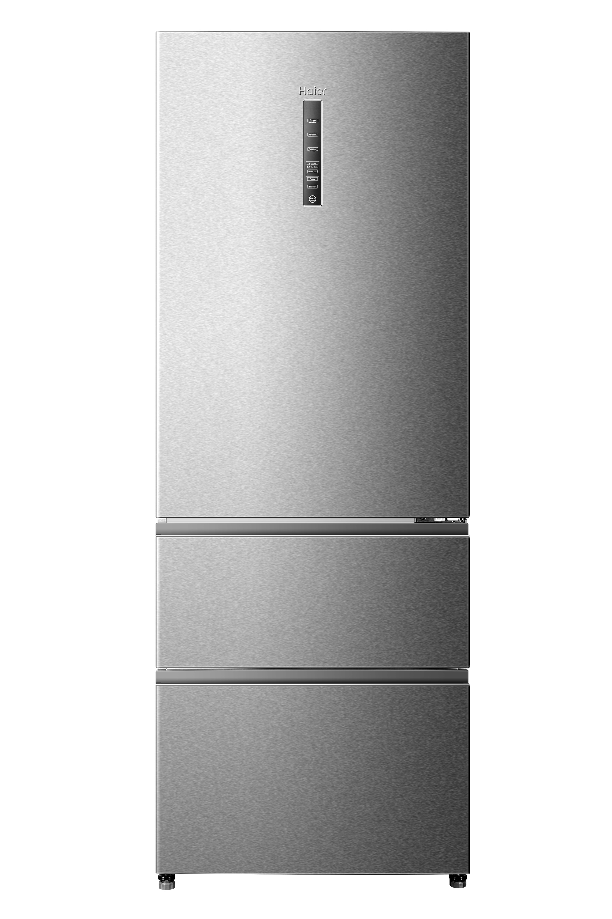 HAIER Kühl-/Gefrierkombination A3FE-742CMJ Kühlgefrierkombination (E, 463 l, 1900 mm hoch, Standgerät, Edelstahl)