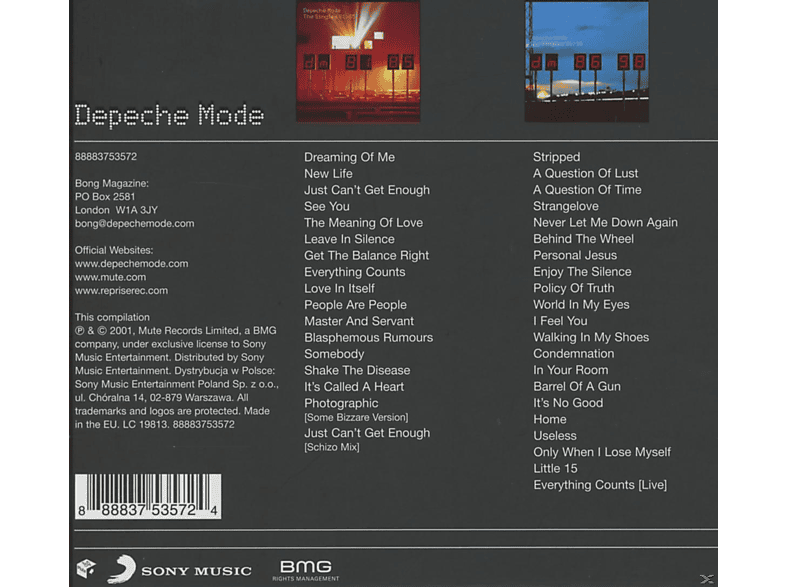 Depeche Mode The Singles 81 98 Cd