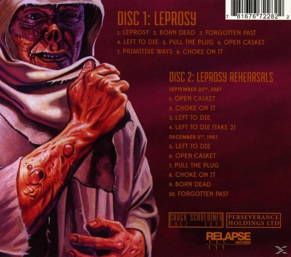 CD-Cover mit einer zombieartigen Figur und einer Liste von Songtiteln.