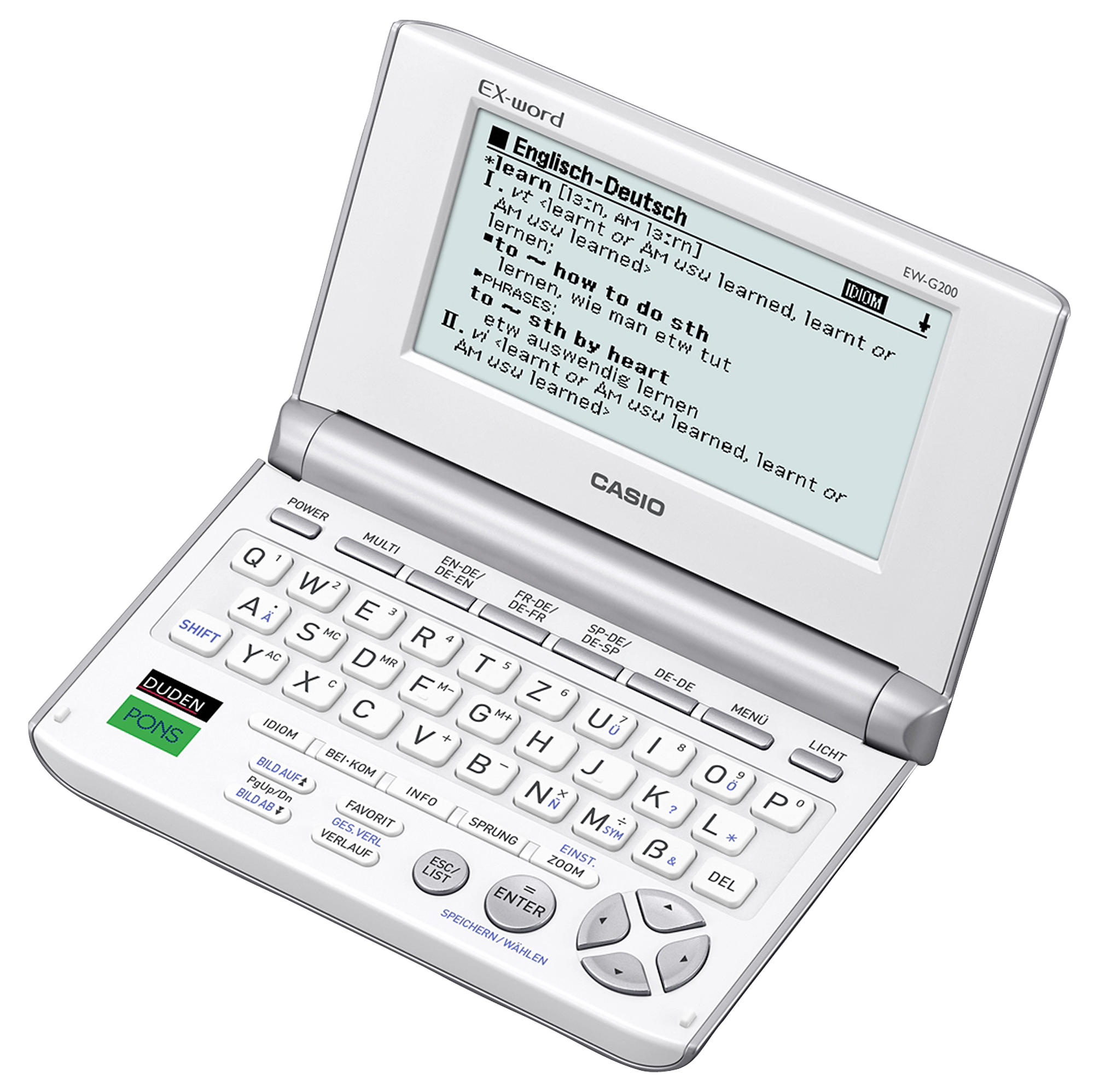 CASIO EW-G 200 elektronisches Wörterbuch, silber