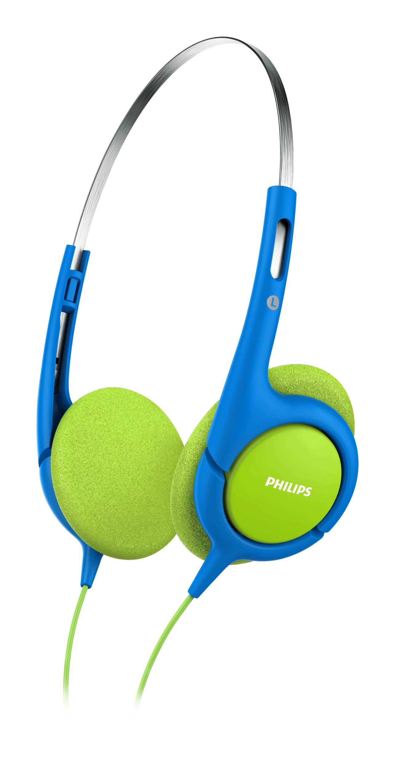 PHILIPS SHK1030/00, On-ear Kopfhörer Blau/Grün