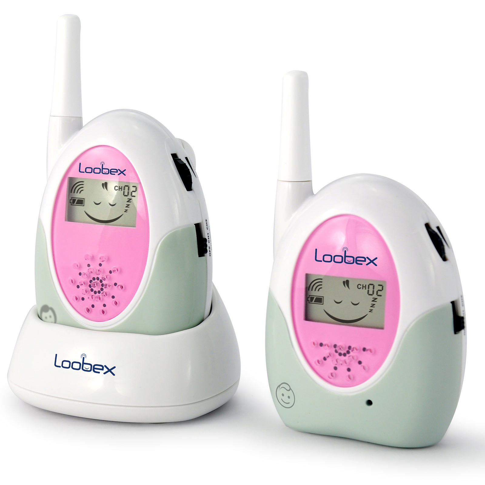 LOOBEX LBX-2615 LCD Ekranlı Bebek Dinleme Telsizi Pembe