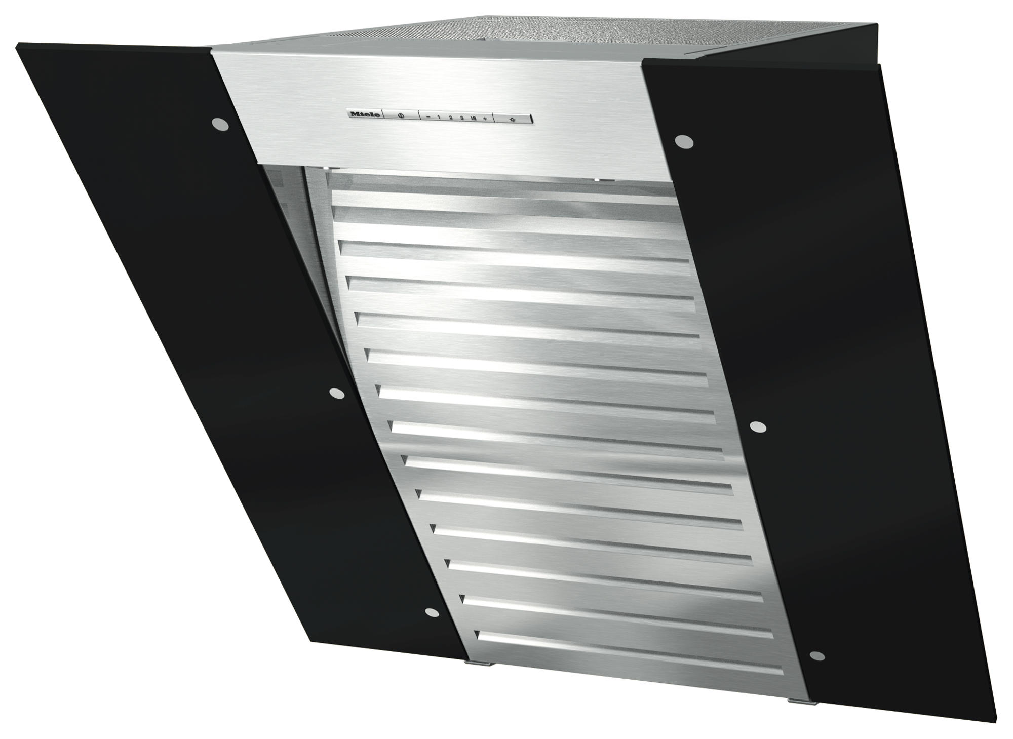 MIELE DA 6066 W Black Wing, Dunstabzugshaube (598 mm breit, 523 mm tief)