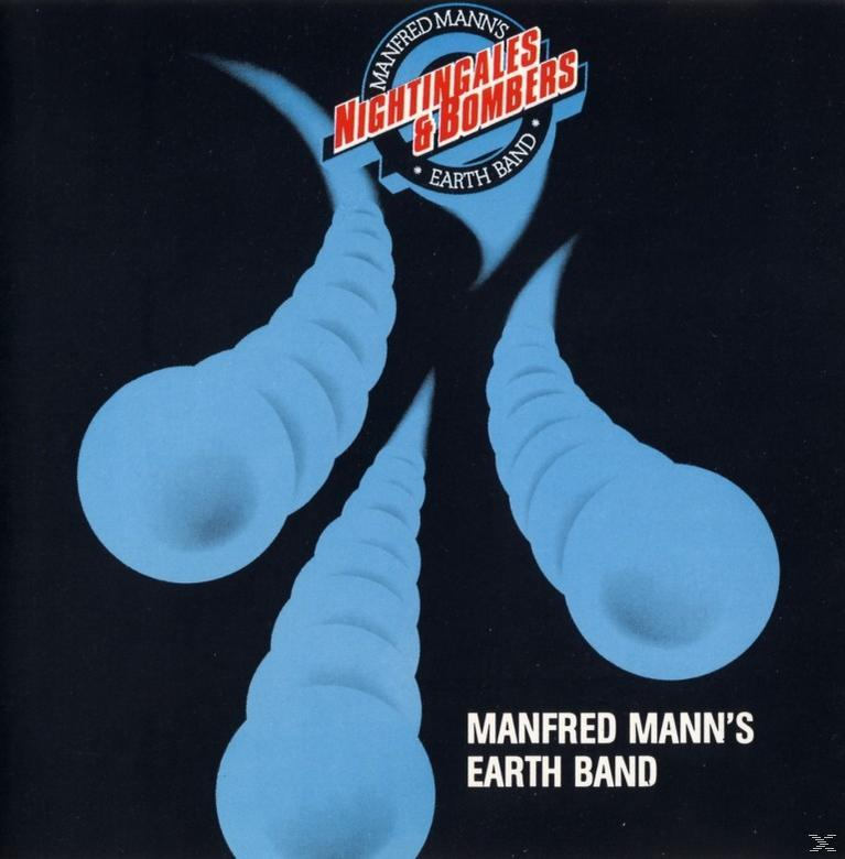 Albumcover von Manfred Mann's Earth Band mit drei hellblauen Formen.
